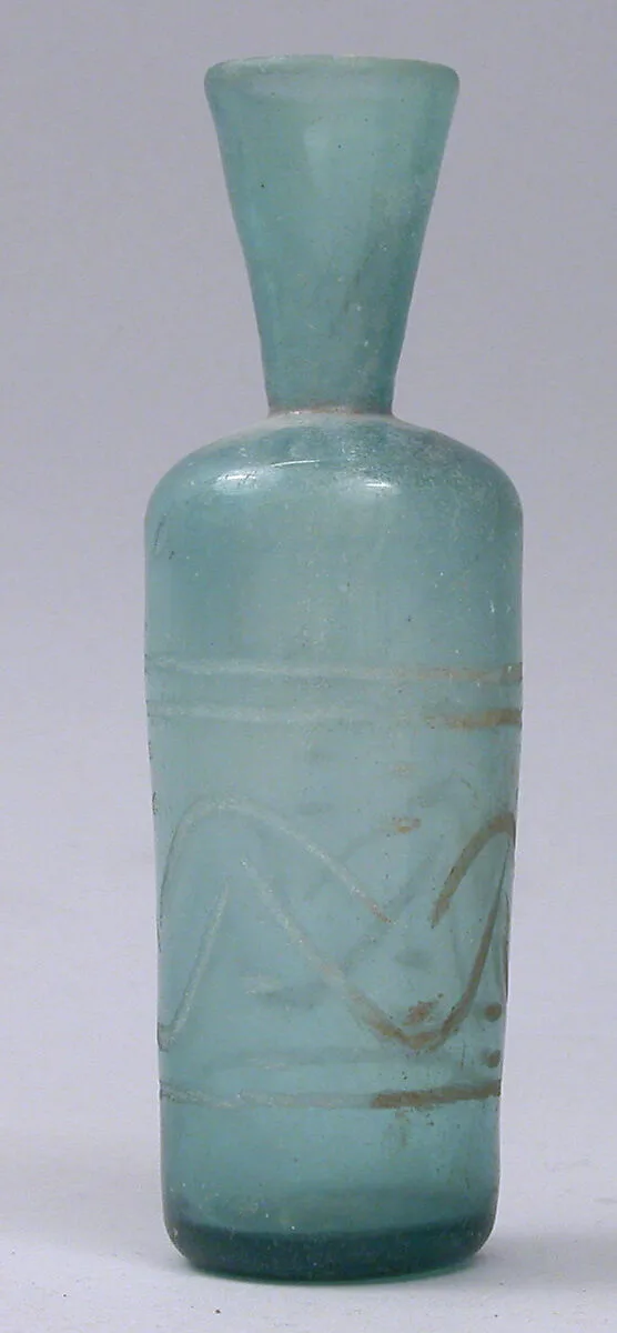 Bottle with Cut Design — Unknown