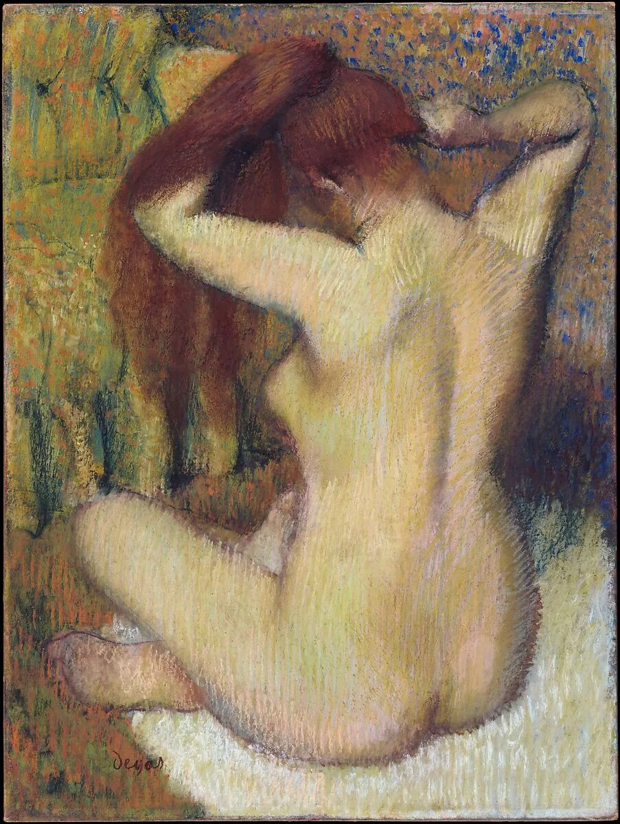 Woman Combing Her Hair — Edgar Degas