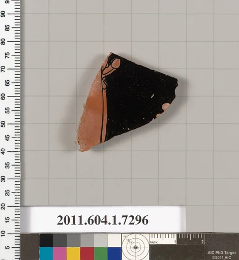 Terracotta fragment of a kylix (drinking cup)