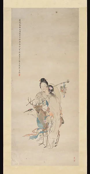 清/現代 吴淑娟 女僊圖 軸|Female Immortals — Wu Shujuan