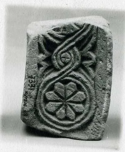 Block from an Arch with Running Rosette Medallions — Unknown