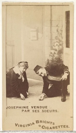 Josephine Vendue, Par Ses Soeurs, from the Actors and Actresses series (N45, Type 1) for Virginia Brights Cigarettes