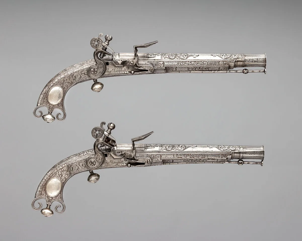 Pair of Flintlock Pistols — Alexander Campbell