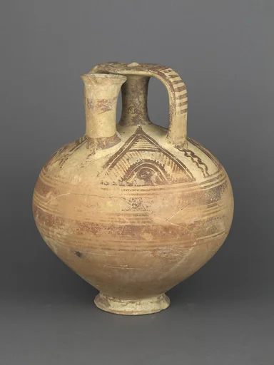 Terracotta stirrup jar