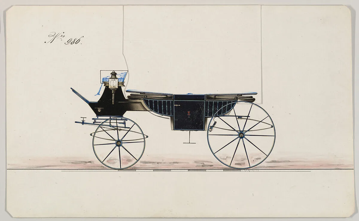 Design for Landau, no. 986 — Brewster & Co.