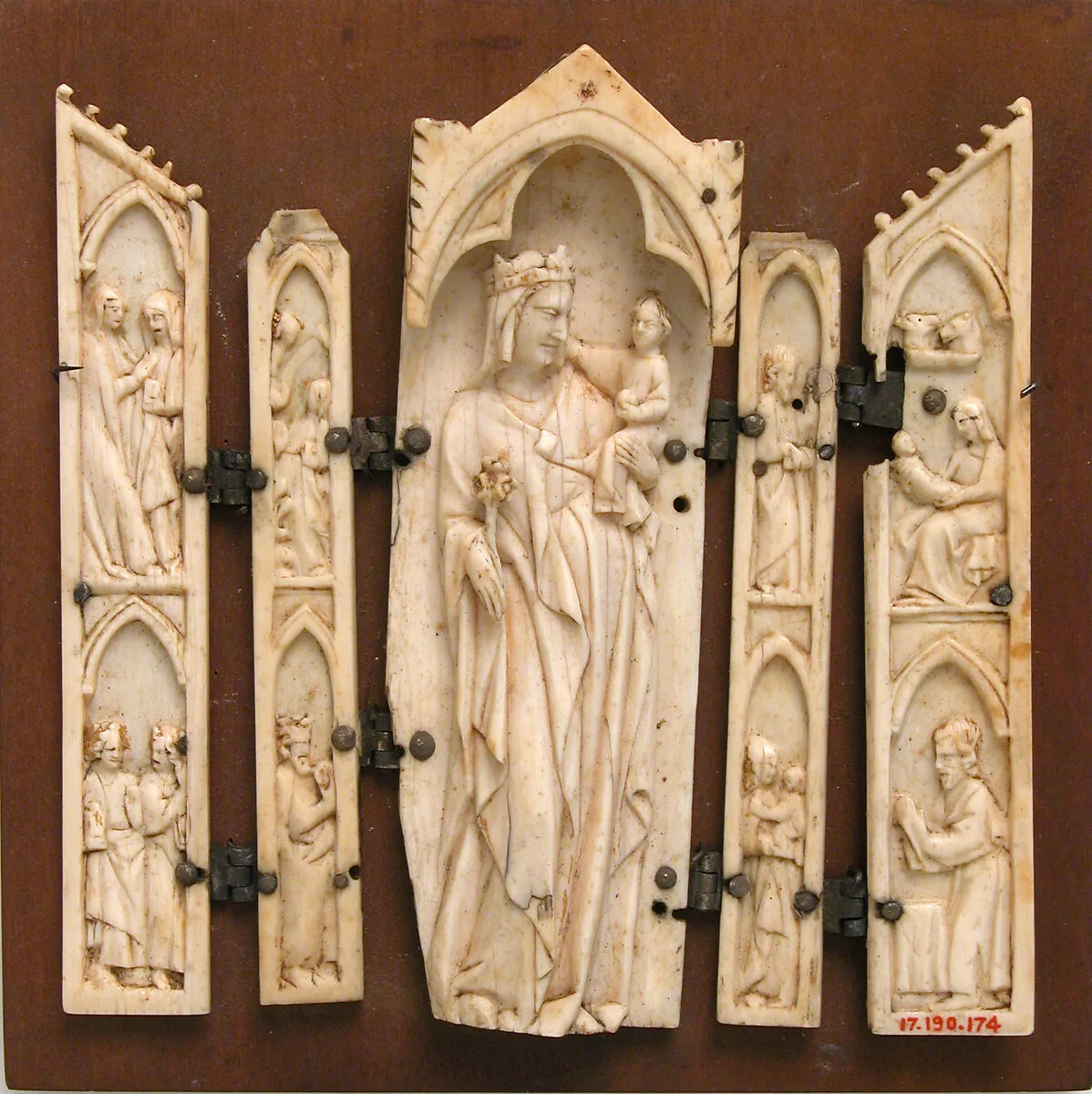 Folding Shrine with the Virgin and Child — Unknown