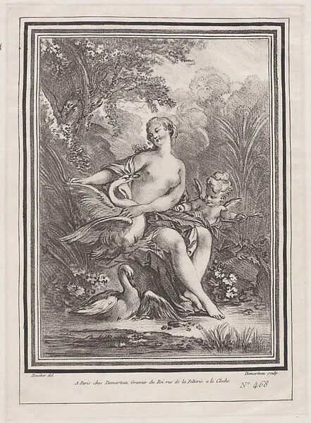 Facsimile Reproduction of Leda — François Boucher|Alfred Stix|Artur Wolf|Gilles Demarteau