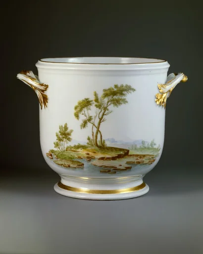 Wine cooler (seau à demi-bouteille) (one of a pair)