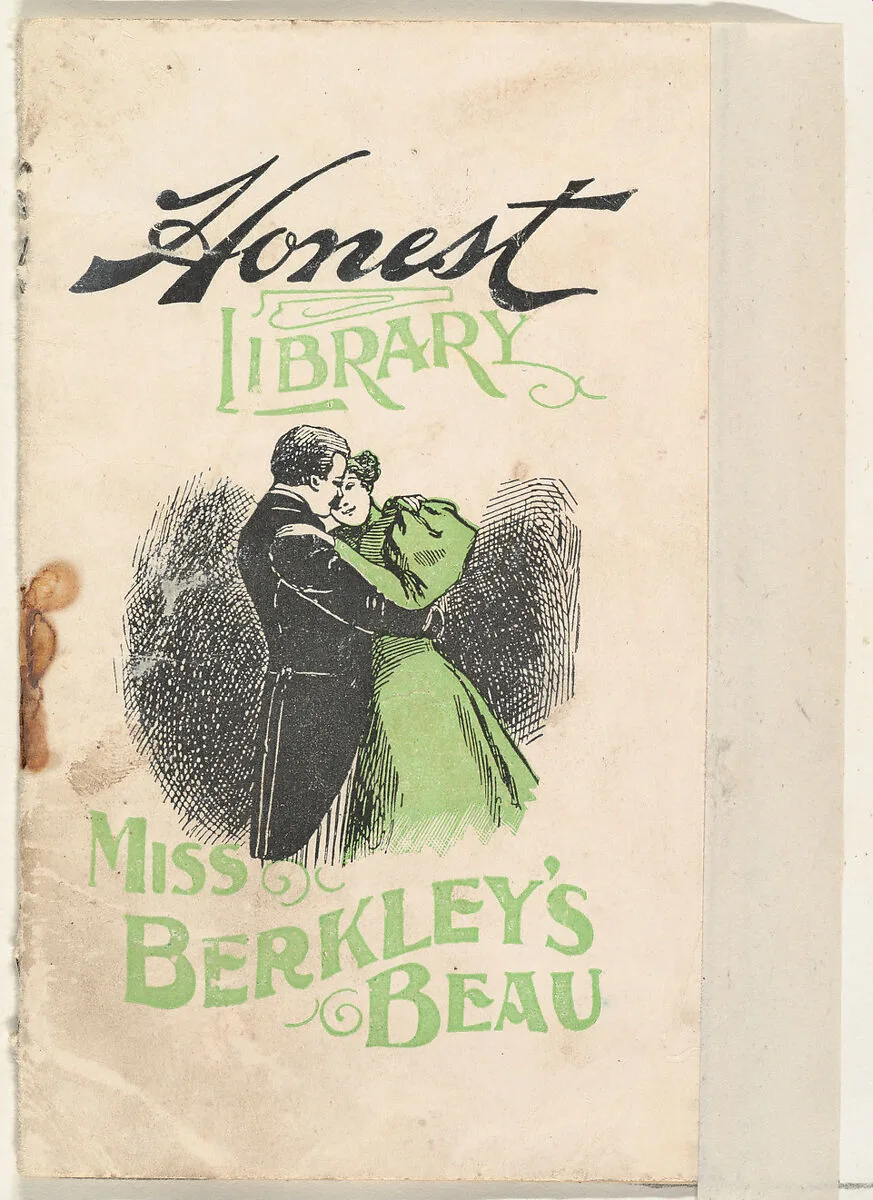 Miss Berkley's Beau, from the Honest Library series (N115) issued by Duke Sons & Co. to promote Honest Long Cut Tobacco — Donaldson Brothers|W. Duke, Sons & Co.