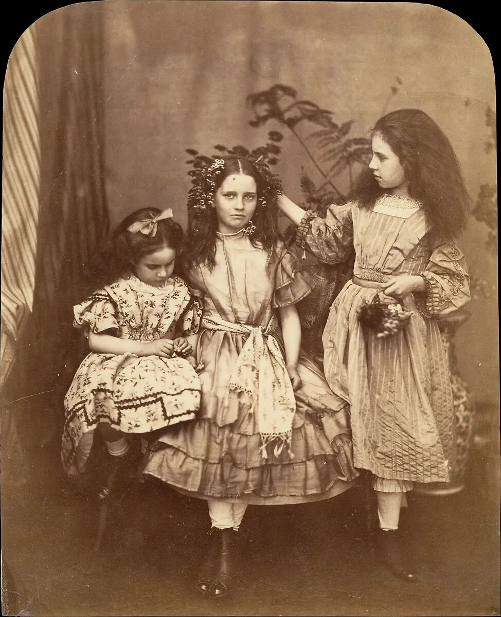 Flora Rankin, Irene MacDonald, and Mary Josephine MacDonald at Elm Lodge — Lewis Carroll|Flora Rankin|Irene MacDonald|Mary Josephine MacDonald