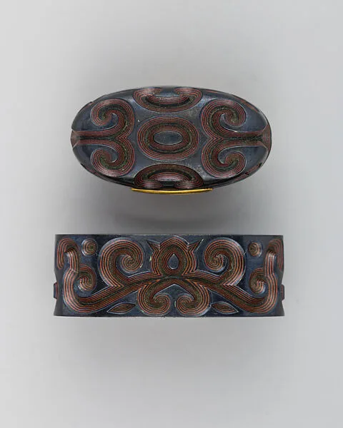 Sword-Hilt Collar and Pommel (Fuchigashira) — Unknown