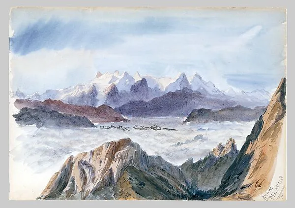 Iselle from Mount Pilatus (from "Splendid Mountain Watercolours" Sketchbook) — John Singer Sargent