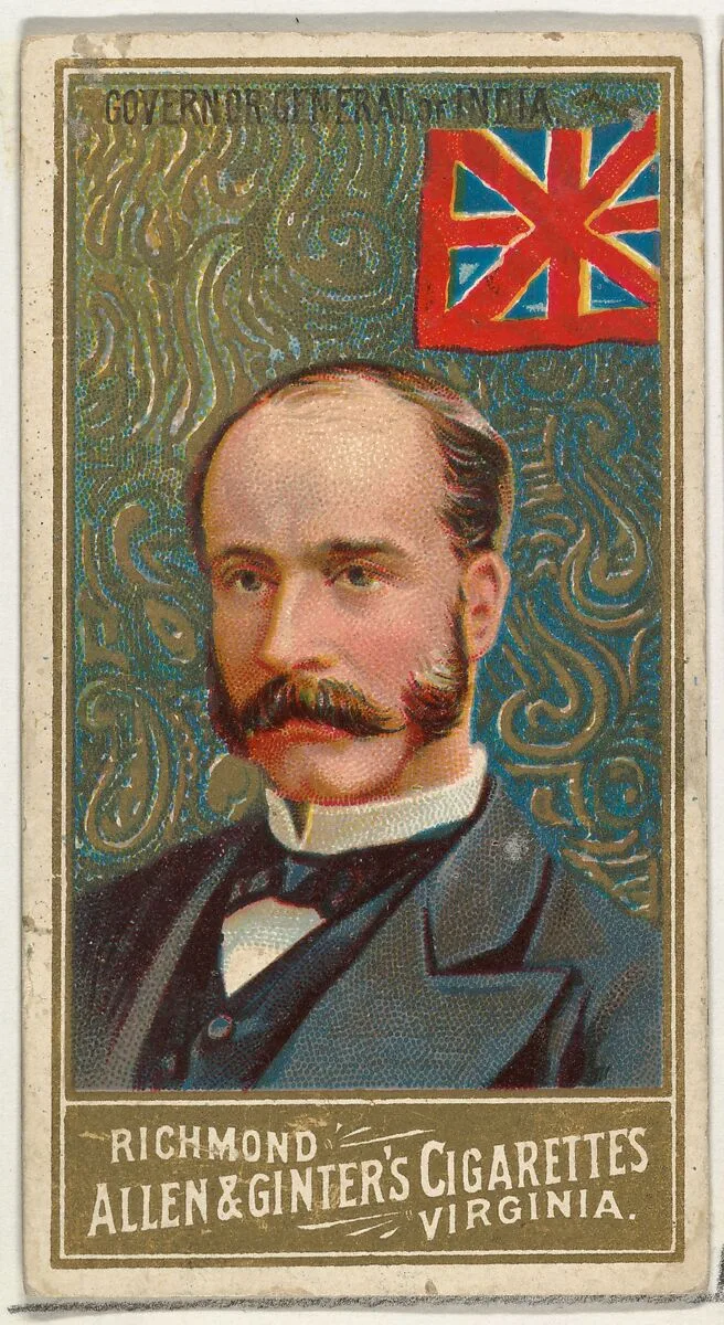 Governor General of India, from World's Sovereigns series (N34) for Allen & Ginter Cigarettes — Allen & Ginter