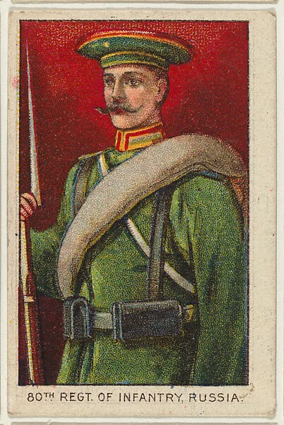 80th Regiment of Infantry, Russia, from the Military series (T79) issued by the American Tobacco Company — American Tobacco Company