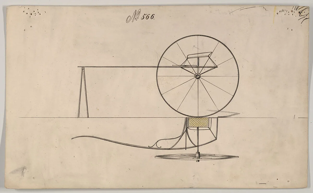Design for Sulky, no. 566 — Brewster & Co.