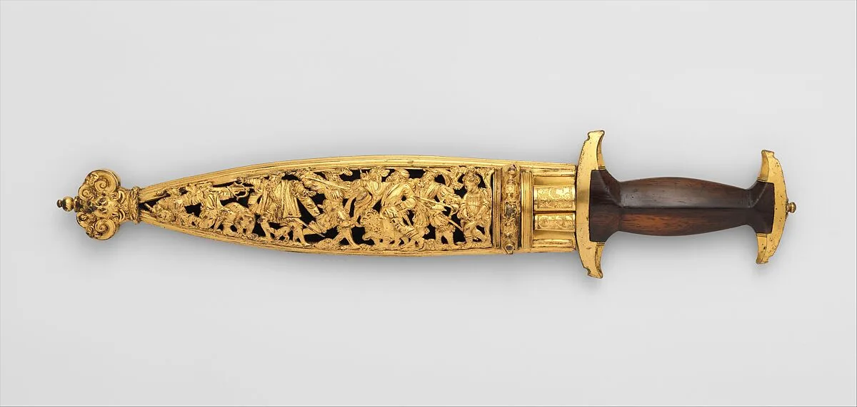 Swiss Dagger with Sheath, Bodkin, and By-Knife — Unknown