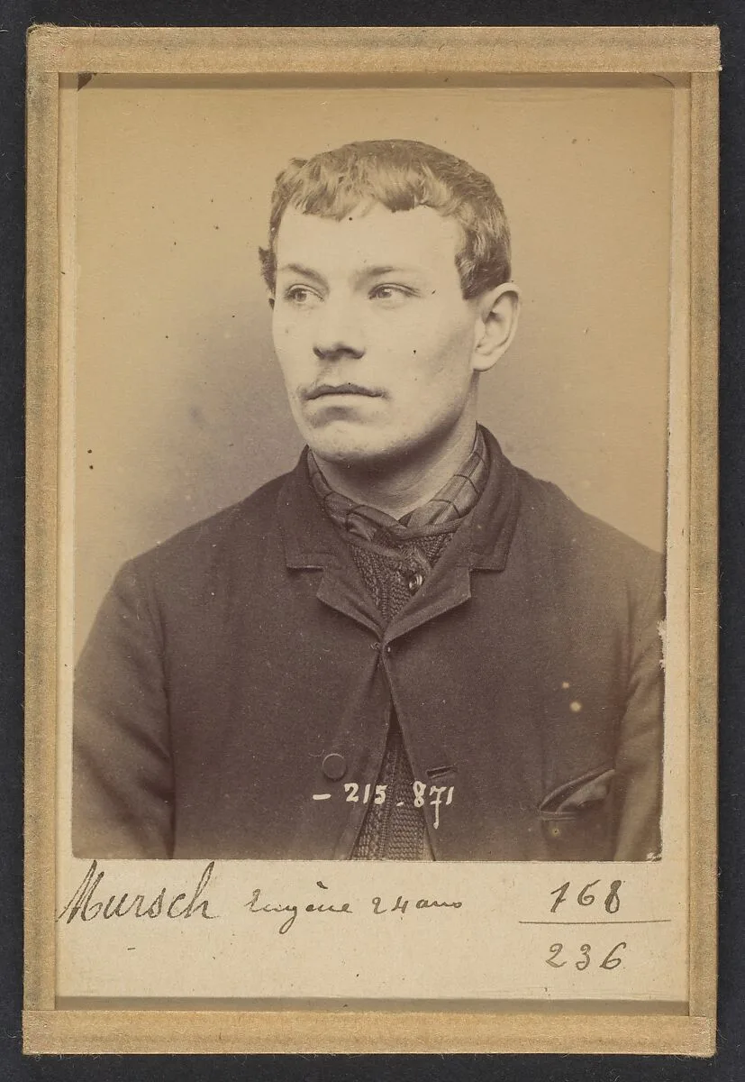 Mursch. Eugène. 24 ans à Schlestatt (Bas-Rhin). Ciseleur. Anarchiste. 18/3/94. — Alphonse Bertillon