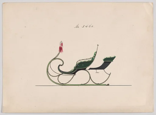 Design for Rumble Sleigh, no. 3480
