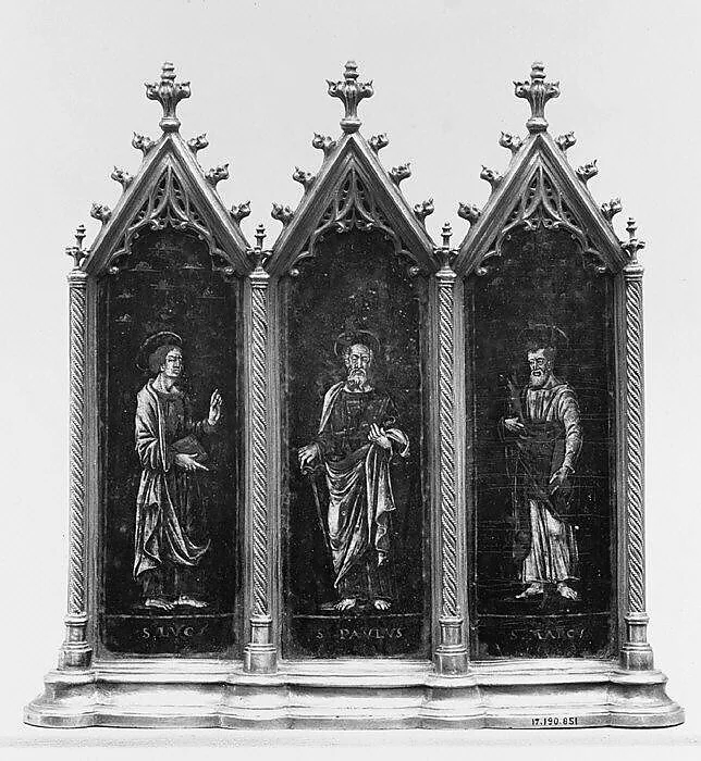 Triptych (one of a pair) — Unknown