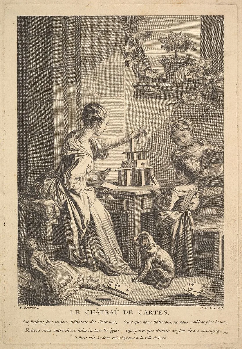 House of Cards — Jean Michel Liotard|François Boucher