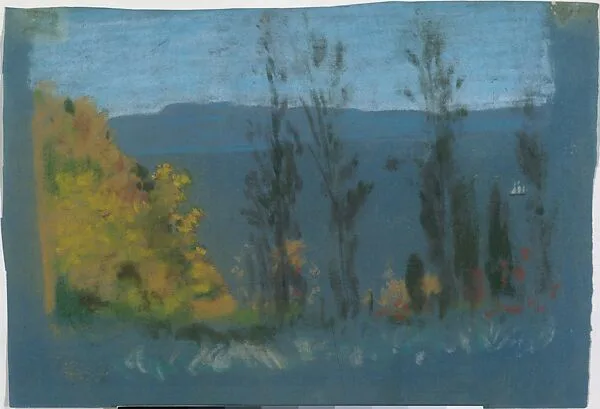 View through Poplars — Arthur B. Davies