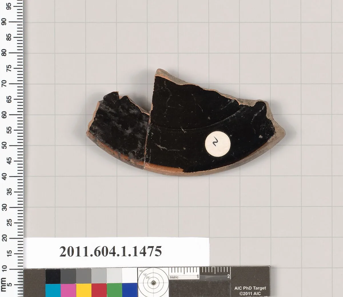 Terracotta fragment of a kylix (drinking cup) — Unknown