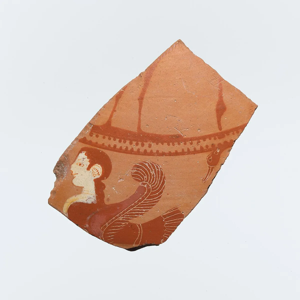 Fragment of a terracotta lid — Urla Group