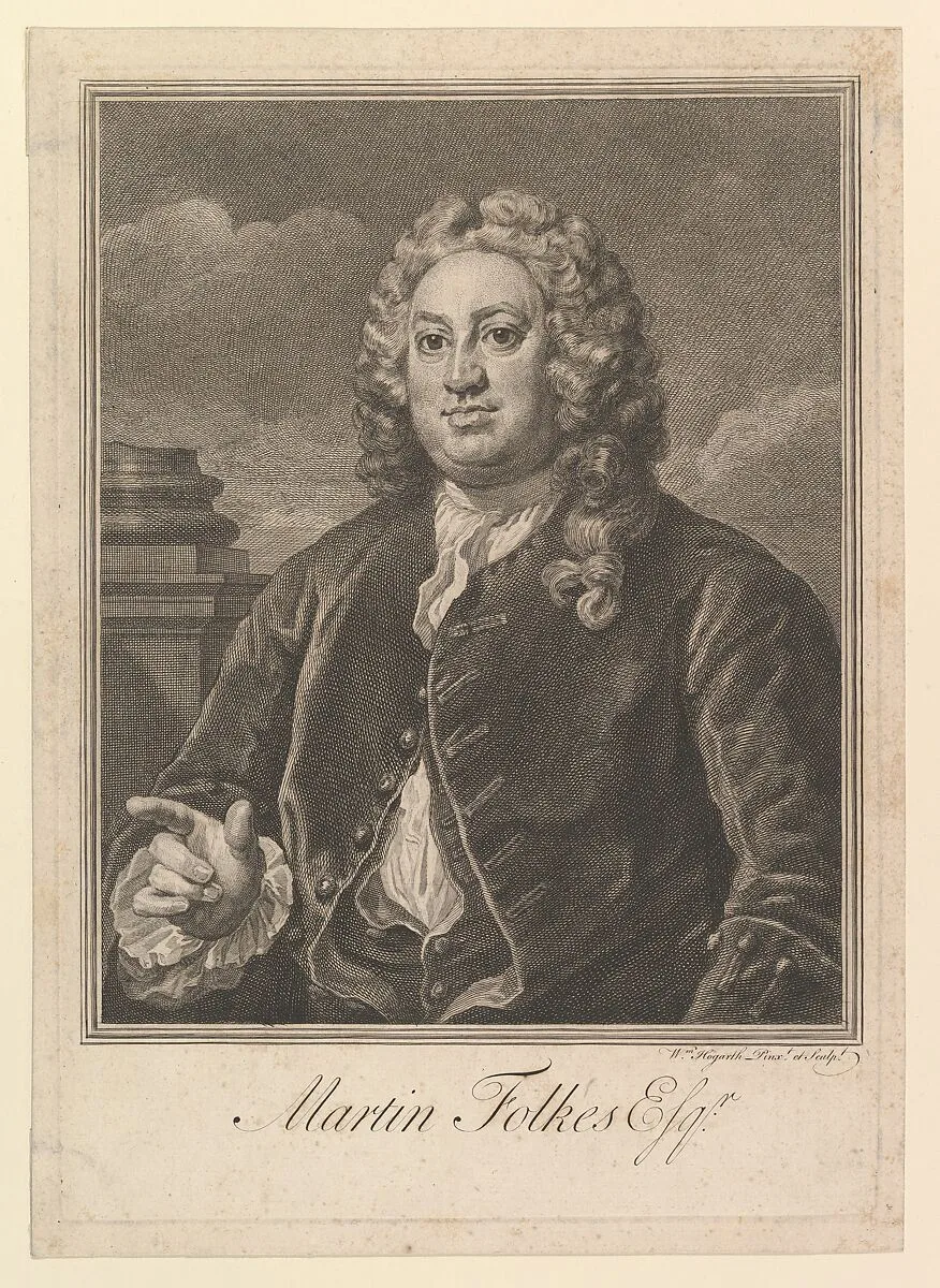 Martin Folkes — William Hogarth|Martin Folkes
