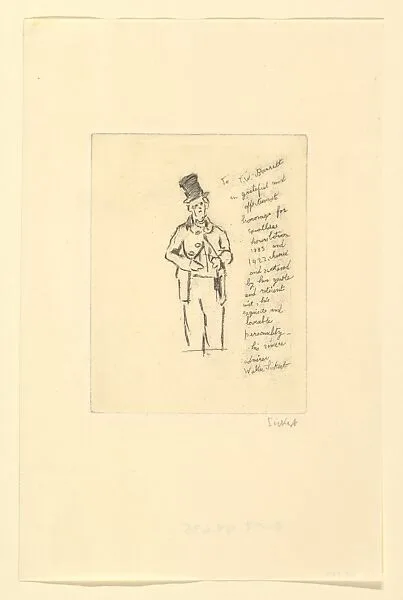In Memorium: T.W. Barrett — Walter Richard Sickert