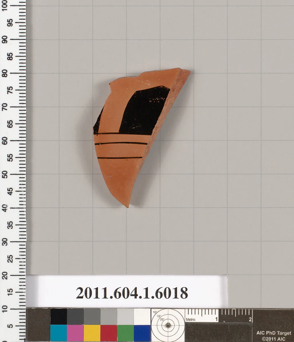 Terracotta fragment of a kylix (drinking cup) — Unknown