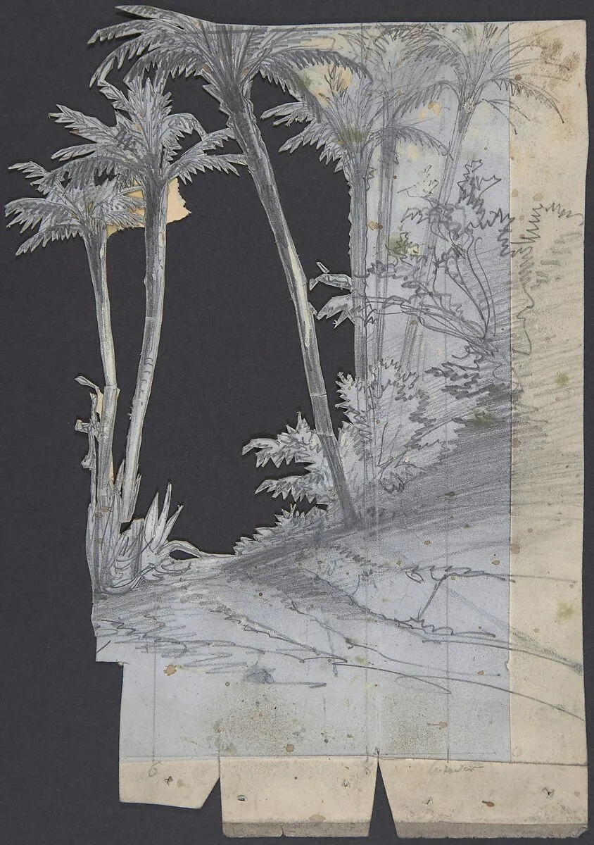 Design for a Stage Set at the Opéra, Paris — Eugène Cicéri