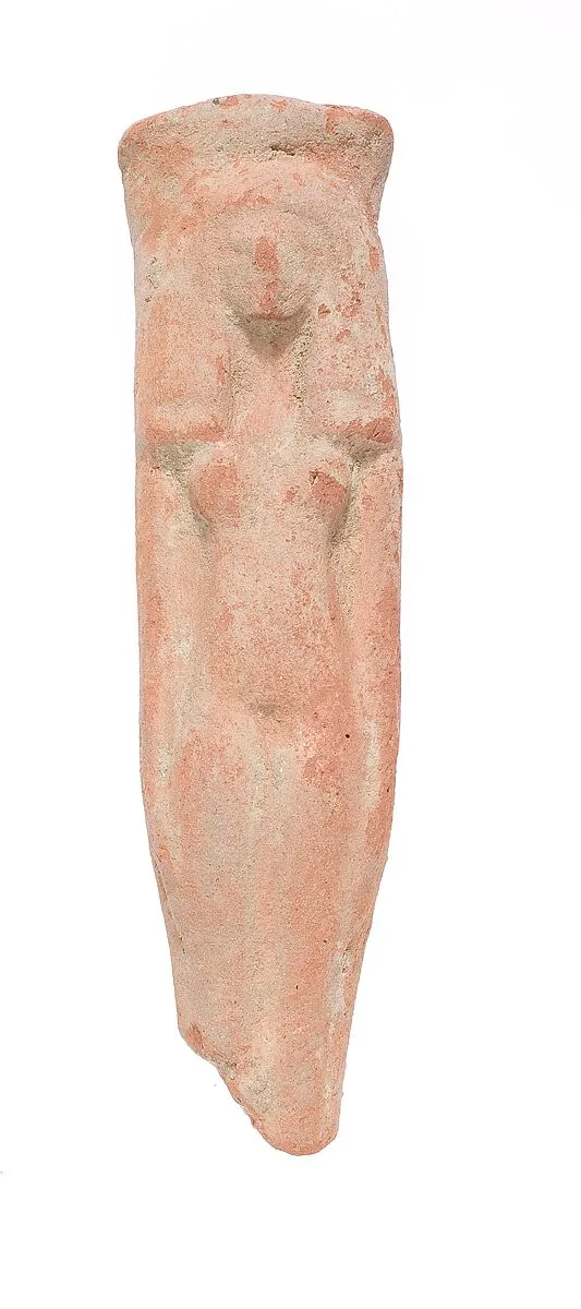 Standing female figurine with missing legs — Unknown