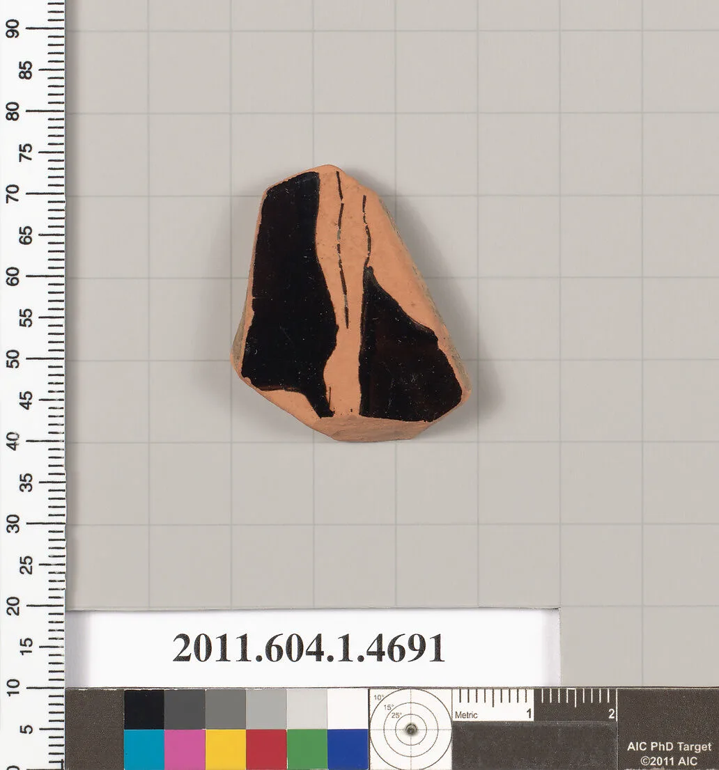 Terracotta fragment of a kylix (drinking cup) — Unknown