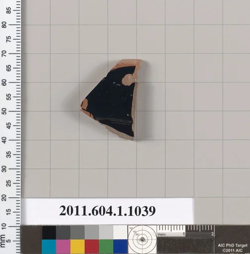 Terracotta fragment of a kylix (drinking cup)