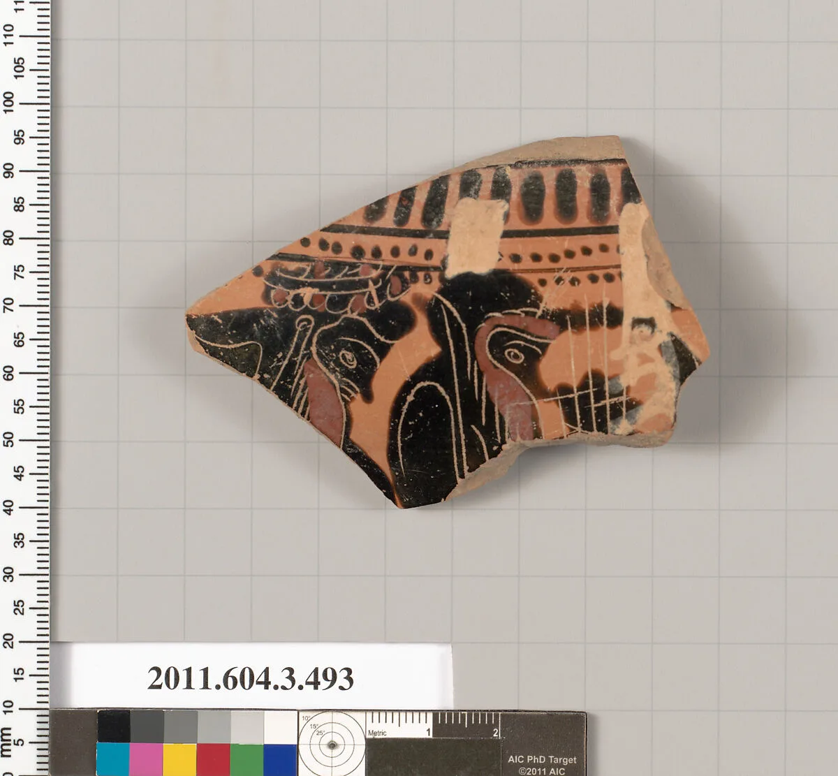 Terracotta fragment of a column-krater (bowl for mixing wine and water) — Unknown