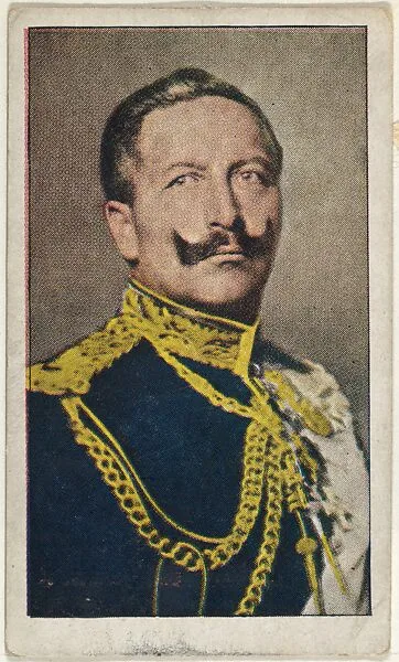 Card No. 3, Emperor William II of Germany, from the World War I Scenes series (T121) issued by Sweet Caporal Cigarettes — American Tobacco Company|Underwood & Underwood