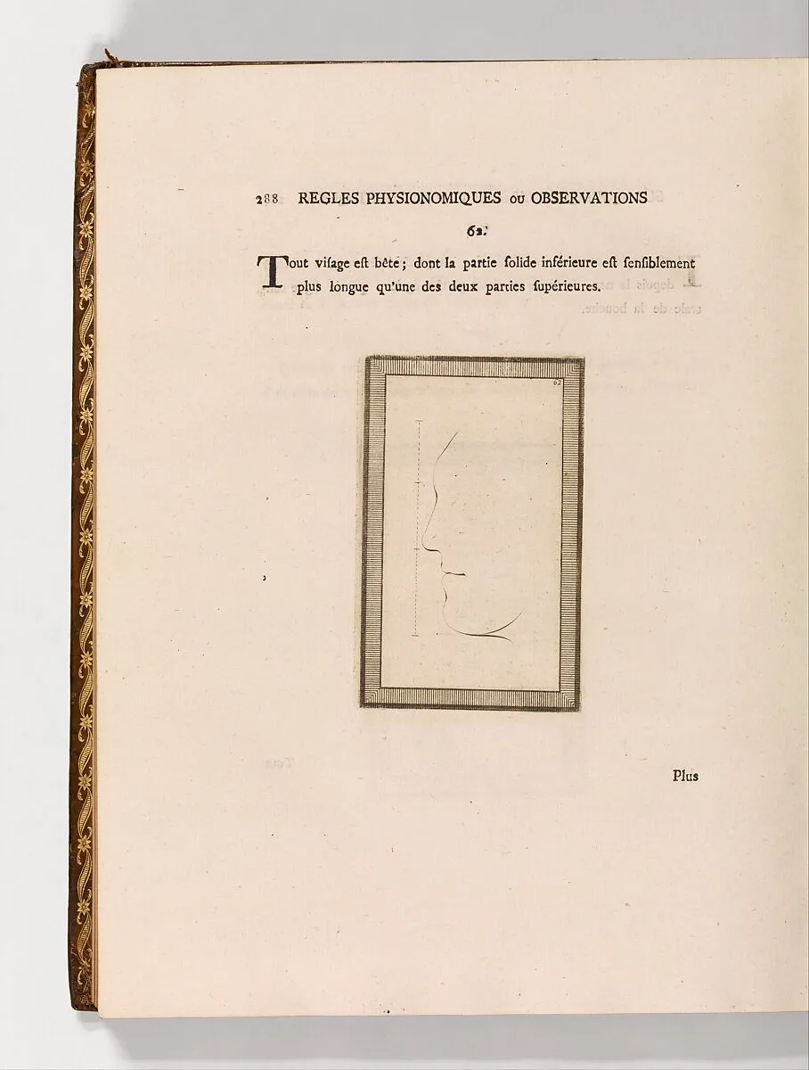 Essay on Physiognomy (Essai sur la Physiognomie Destiné à Faire Connoître l'Homme & à le faire Aimer, par Jean Gaspard Lavater, Citoyen de Zurich et Ministre du St. Evangile) — Johann Caspar Lavater
