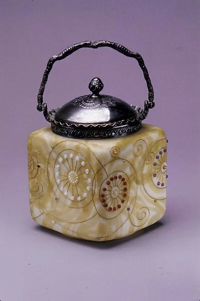 Biscuit jar — Mount Washington Glass Company