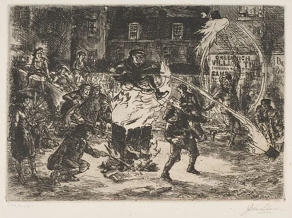 Bonfire — John Sloan