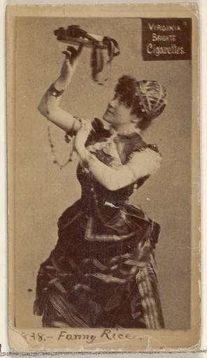 Card 838, Fanny Rice, from the Actors and Actresses series (N45, Type 2) for Virginia Brights Cigarettes