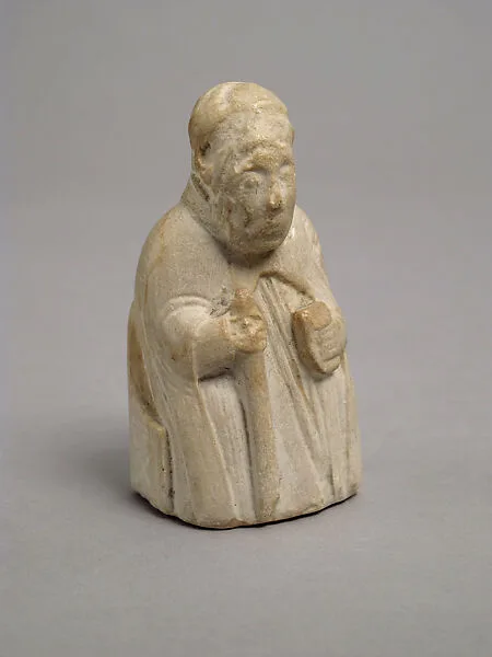 Chess Piece of a Bishop (Copy of a Chess Piece in the British Museum) — Unknown