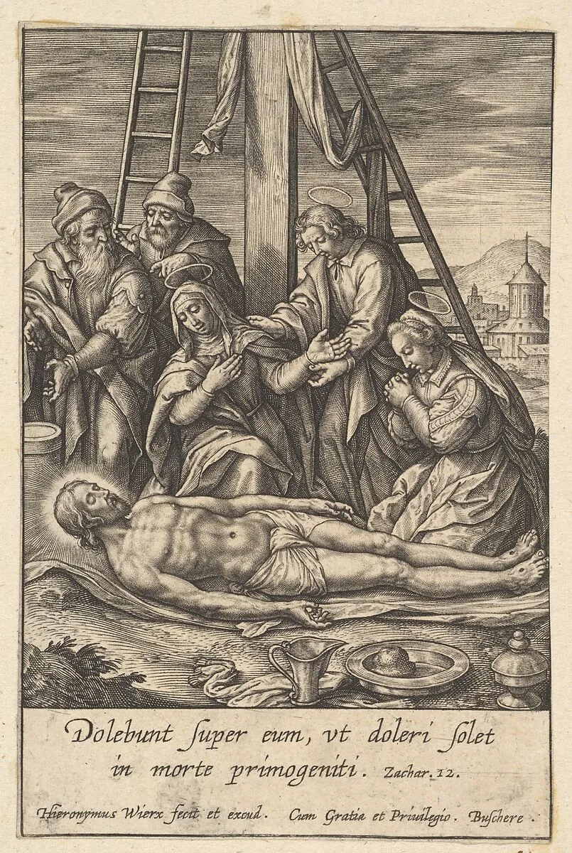The Lamentation — Hieronymus (Jerome) Wierix