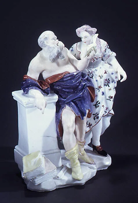 Socrates and Xantippe — Capodimonte Porcelain Manufactory