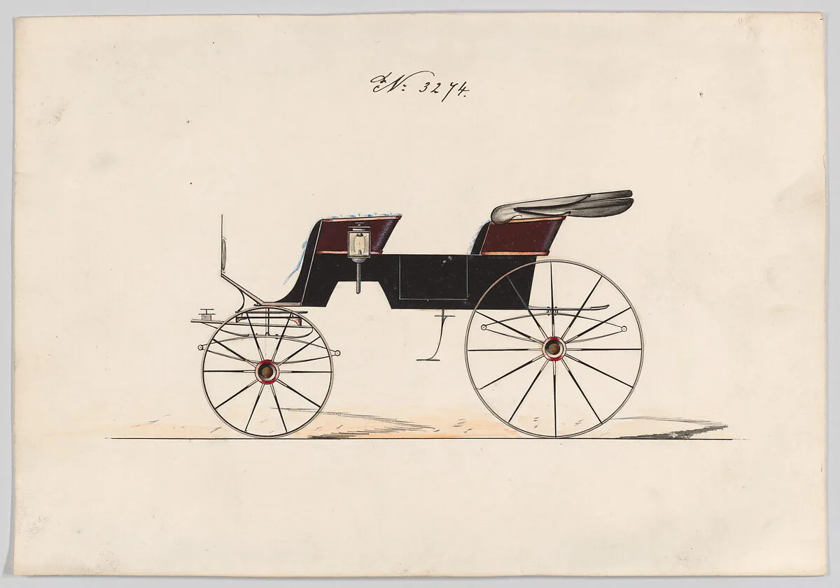 Design for 2 seat Phaeton, no. 3274 — Brewster & Co.