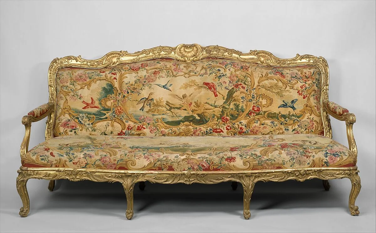 Settee (part of a set) — Nicolas-Quinibert Foliot|Beauvais|Jean-Baptiste Oudry