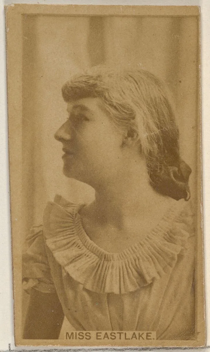 Miss Eastlake, from the Actors and Actresses series (N45, Type 8) for Virginia Brights Cigarettes — Allen & Ginter