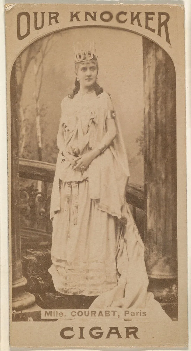 Mlle. Courabt, Paris, from the Actresses series (N665) promoting Our Knocker Cigars — Unknown