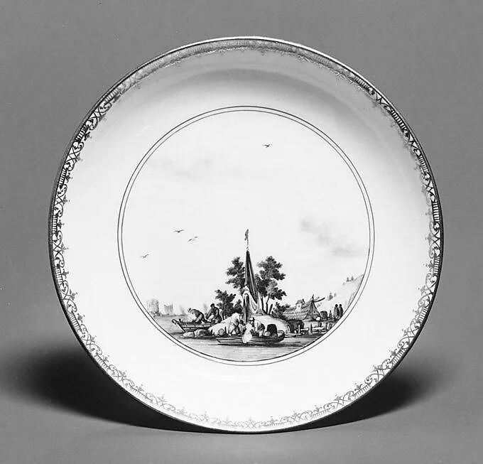 Saucer (part of a service) — Meissen Manufactory|Christian Friedrich Herold