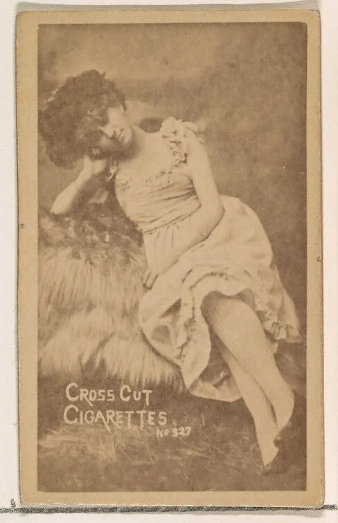 Card 327, from the Actors and Actresses series (N145-1) issued by Duke Sons & Co. to promote Cross Cut Cigarettes — W. Duke, Sons & Co.