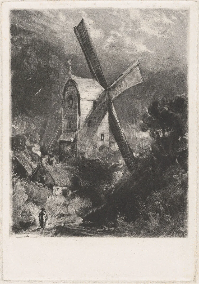 Mill Near Brighton — David Lucas|John Constable
